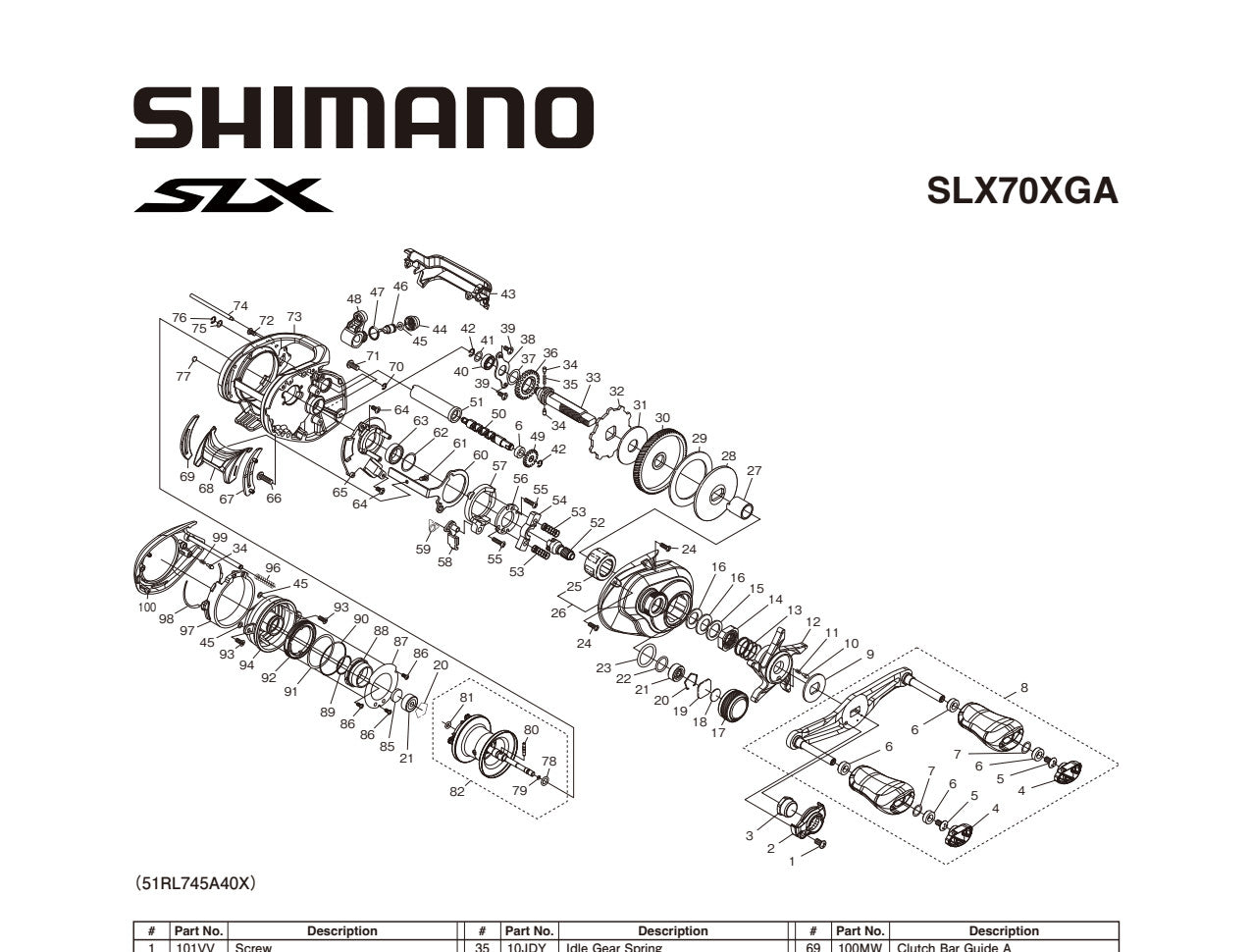 SLX 70 XG A – Shimano Canada Fishing