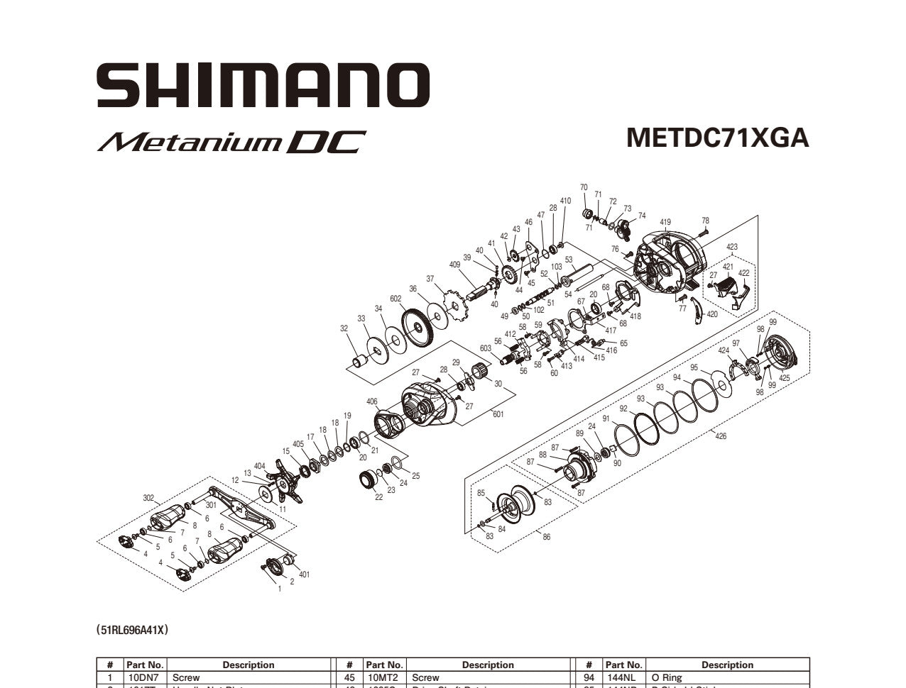 METANIUM DC 71XG A – Shimano Canada Fishing